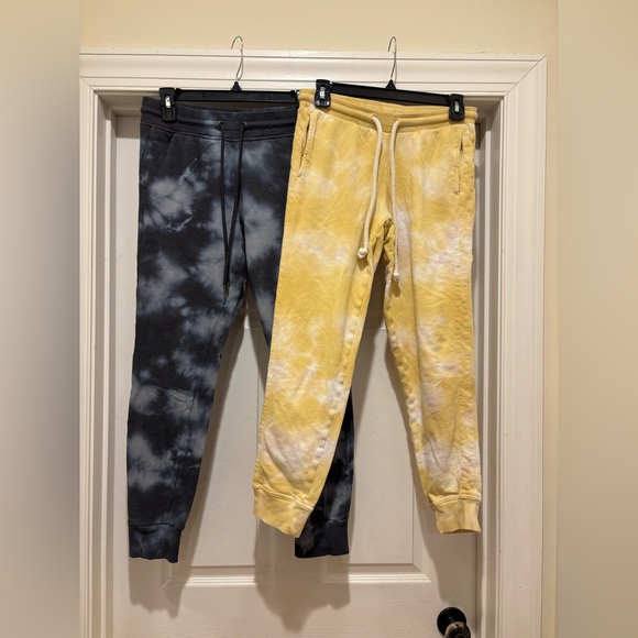 90 Degree by Reflex and Universal Thread Goods Co Pants - Tie-Dye Jogger Pants - Navy and Yellow